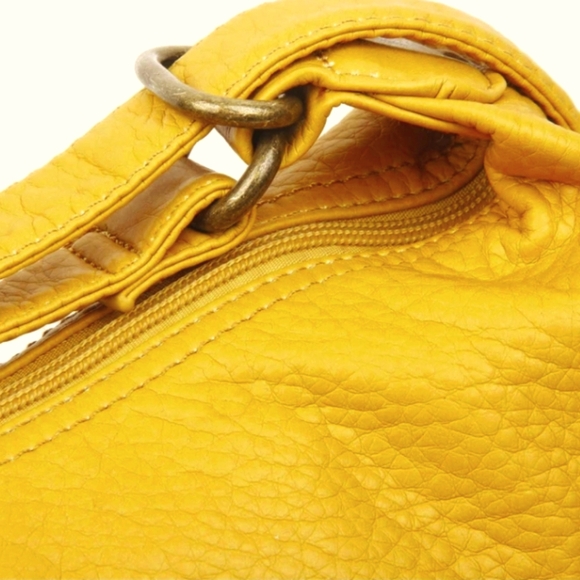 NWT AMPERE CREATIONS Janey Jane Convertible Backpack Mustard Yellow Gold main image 9
